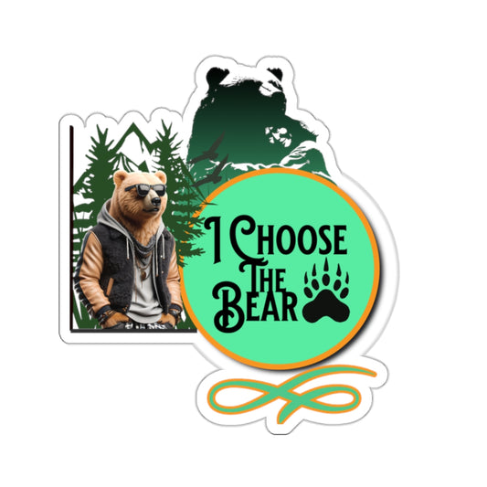 I Choose the Bear Stickers